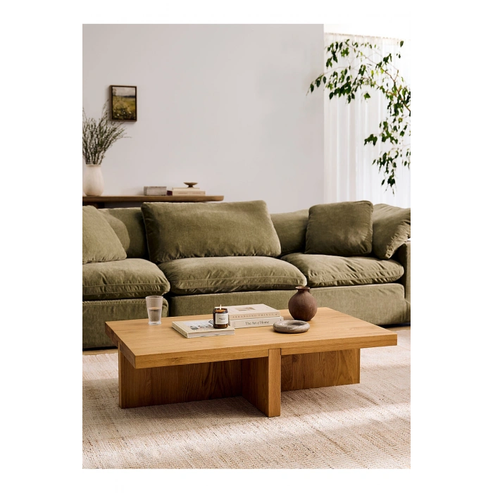 Natural oak coffee table