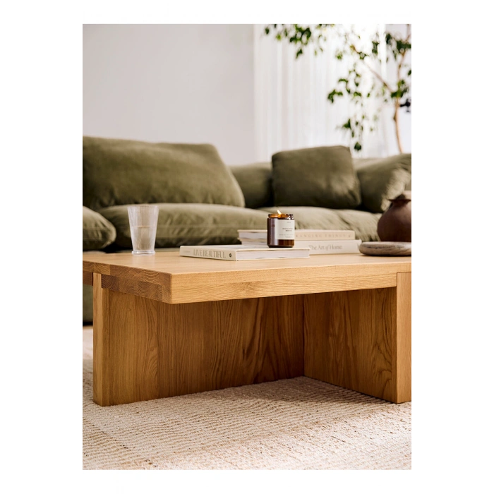 Natural oak coffee table