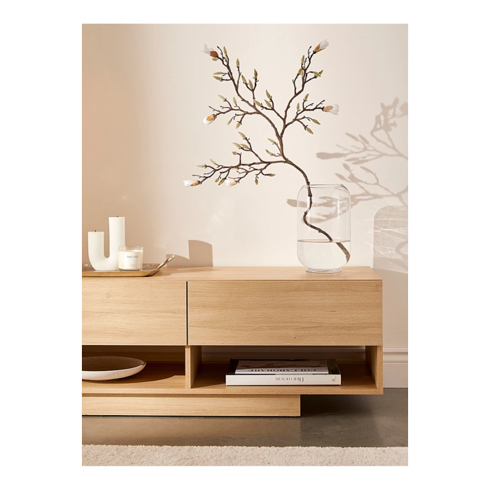 Pine Three-drawer TV unit