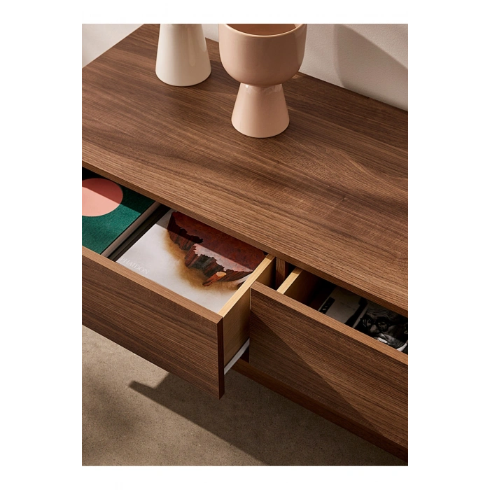 Three-drawer TV unit