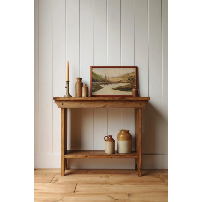 Natural Grain Handmade Console