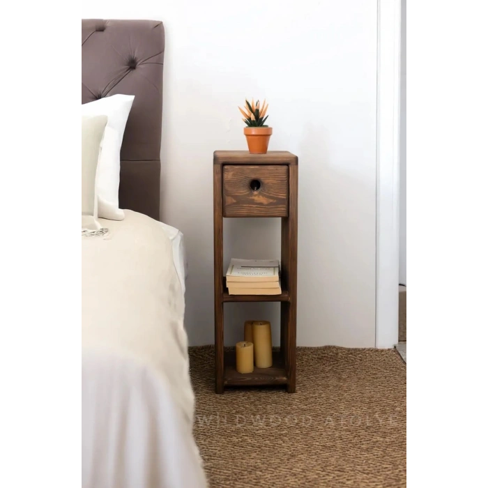 Zen Wood Bedside Table(Wildwood)