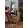 Rustic kapaklı ahşap komodin