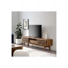 Çam masif ahşap ızgara kapaklı tek çekmeceli tv ünitesi