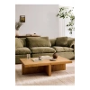 Natural oak coffee table