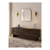 Dark brown laminate TV unit