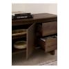 Dark brown laminate TV unit