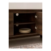 Dark brown laminate TV unit
