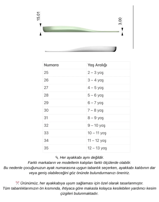 AirTag Uyumlu Akıllı Ayakkabı Tabanı Çocukalar İçin ( iOS UYUMLU)