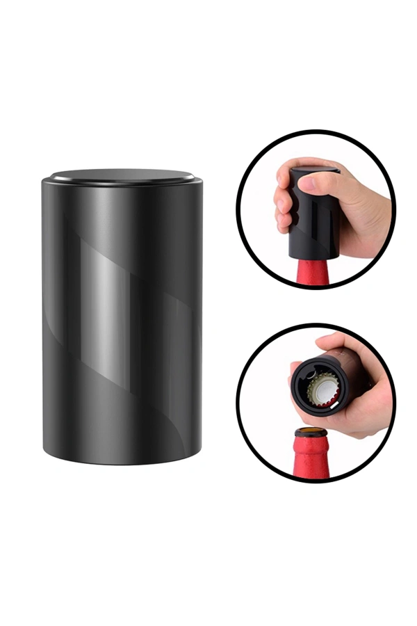 2li Otomatik Basmalı Şişe Kapak Açacağı Multi Fonksiyonel Hızlı Meşrubat Soda Kapağı Açma Aparatı
