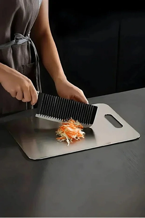 Paslanmaz Çelik Metal Tezgah Koruyucu Kesme Çelik Tahtası Hamur Açma Tezgahı | 23X34