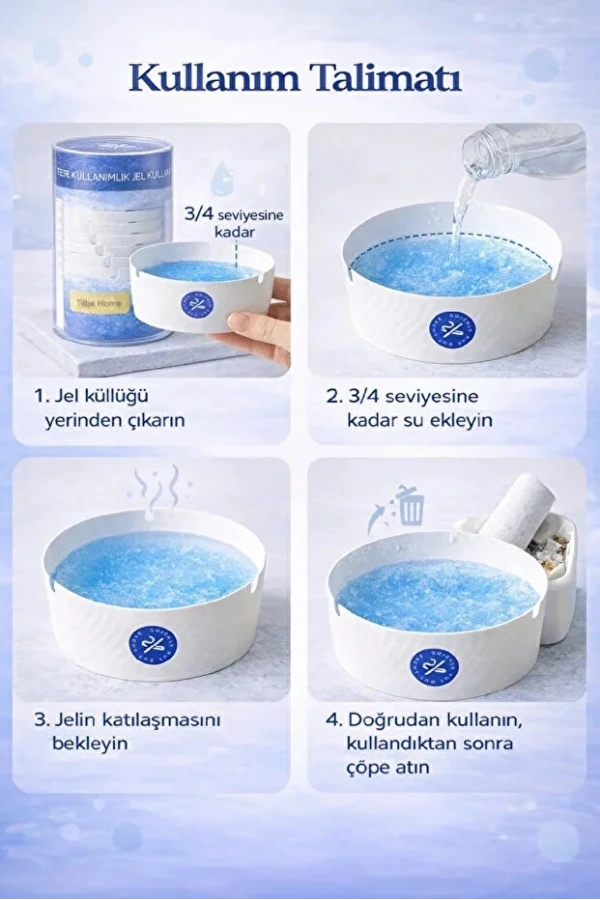 Jel Kül Tablası Tek Kullanımlık Ofis Araç Kafe Ev Balkon Küllüğü Kokusuz Jel Küllük Seti  | 25 Adet