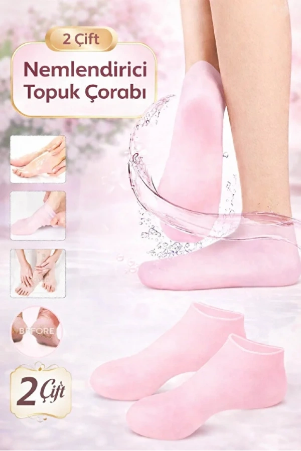 Silikon Ayak Bakım Çorabı Nemlendirici Jel Çatlak Önleyici Yumuşak Yıkanabilir Bakım Çorap | SEBS