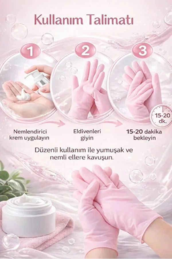 Silikon Bakım Eldiveni Nemlendirici Ve Çatlama Önleyici Jel El Peelingi Ölü Deri Atıcı Bakım Eldiven