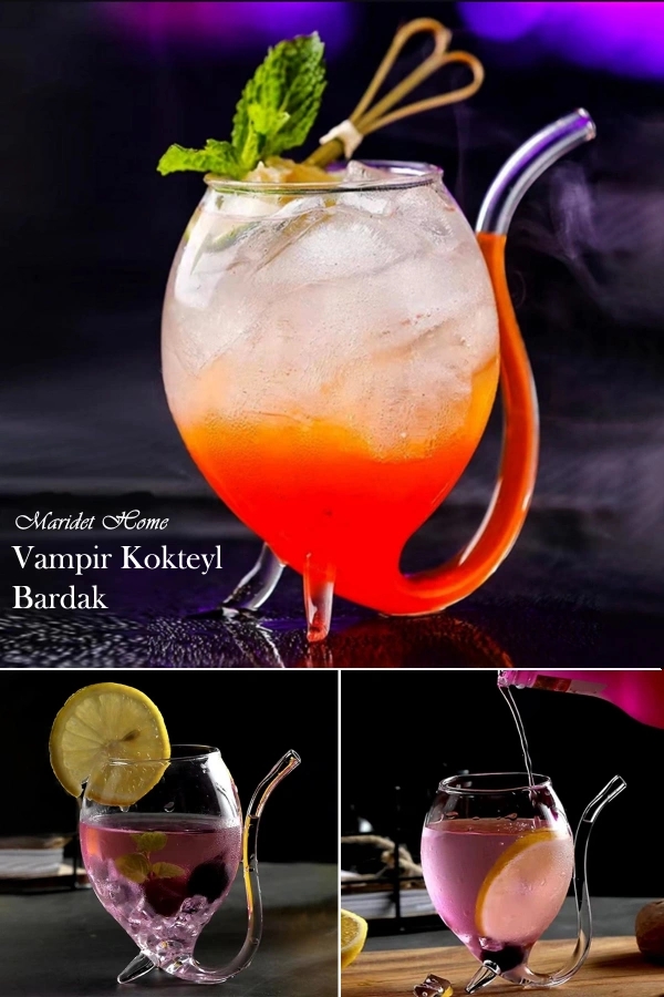 Isıya Dayanıklı Borosilikat Vampir Bardak 1 Adet