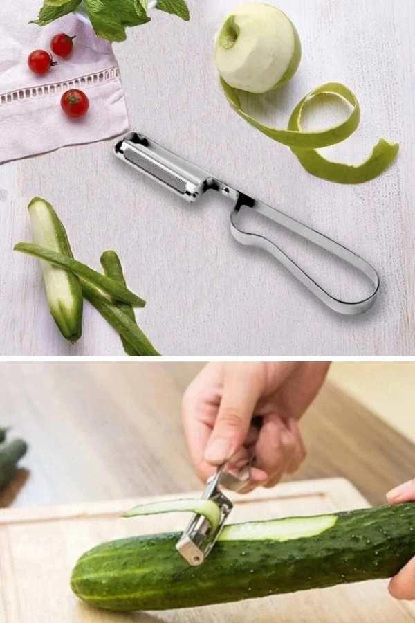 Metal Yan Soyacak Çelik Sebze Soyacak Çelik Paslanmaz