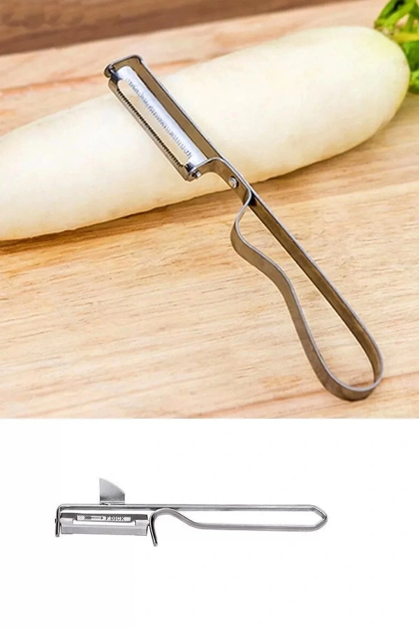 Metal Yan Soyacak Çelik Sebze Soyacak Çelik Paslanmaz