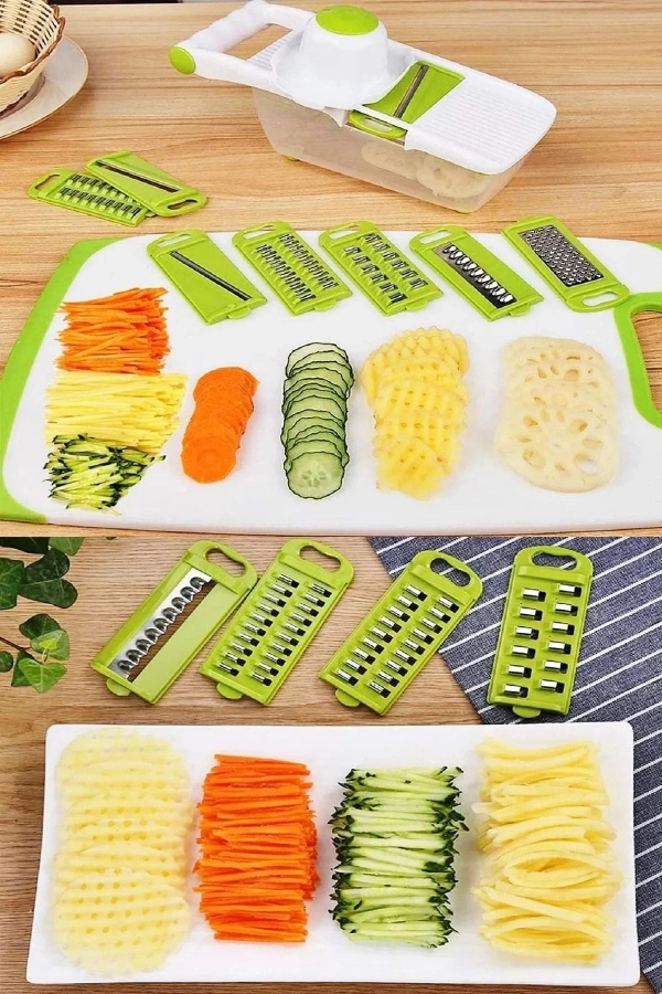 Rende Pratik Dilimleyici 13 Parça Hazneli Rendeleme Seti