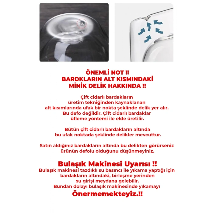 2 Adet Isıya Dayanıklı Kahve Ve Sunum Bardağı Borosilikat Çift Çidarlı Kulplu Bardak | 250ml