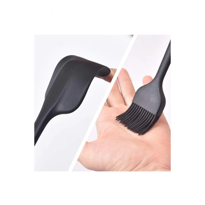 6 Parça Silikon Spatula Seti Pasta Yumurta Fırçası Kaşık Bıçak Spatula Yemek Hazırlık Seti