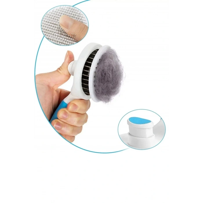 Basmalı Kedi Köpek Evcil Hayvan Temizleme Masaj Aleti Kedi Fırça Ve Tarağı Kıl Tüy Toplama