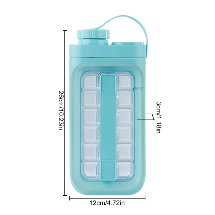 Buz Küpü Kalıbı İçecek Şişesi Buzlu Su Sürahisi Dondurulmuş Buz Küpü Kalıbı