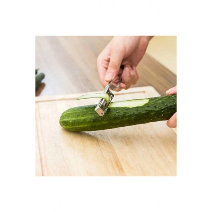 Metal Yan Soyacak Çelik Sebze Soyacak Çelik Paslanmaz 3lü Set