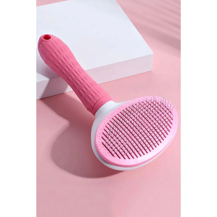 Otomatik Temizlenen Tuşlu Evcil Hayvan Fırçası Kedi Köpek Tüy Toplayıcı Tarak