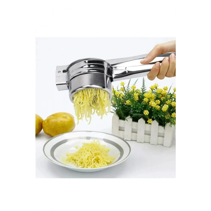 Paslanmaz Çelik Patates Ezeceği Meyve Ezeceği Patates Ezici Püre Yapıcı  Patates Ezici Büyük Hazneli