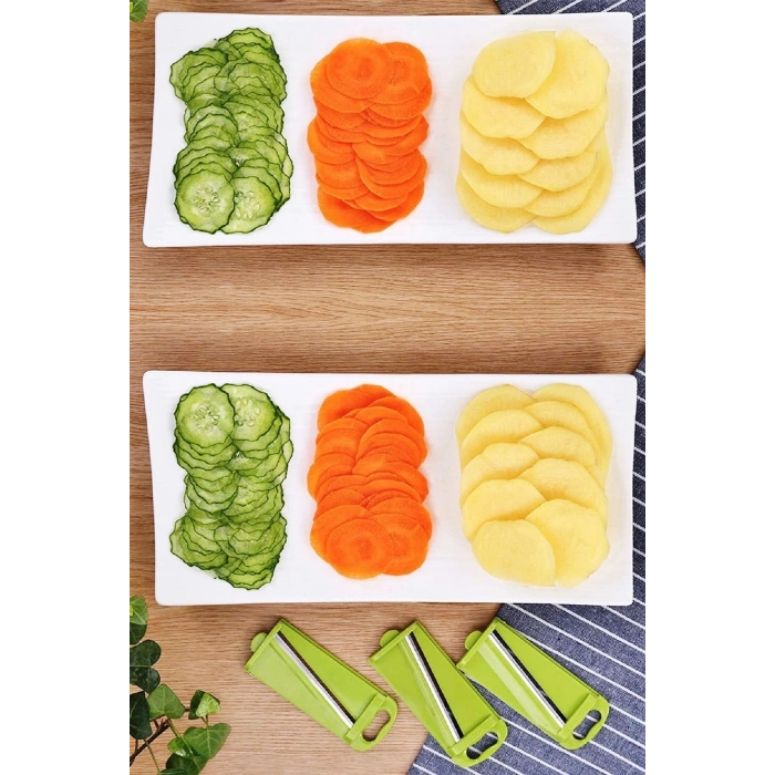 Rende Pratik Dilimleyici 13 Parça Hazneli 8 Bıçaklı Rendeleme Seti