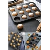 12 Bölmeli Muffin Kek Kalıbı 2 Li Set Yanmaz Yapışmaz Çörek Cupcake Fırın Kalıp Tepsisi