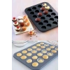 24 Bölmeli Muffin Kek Kalıbı 2 Li Set Yanmaz Yapışmaz Çörek Tart Kek Sufle Cupcake Tepsi Kalıbı