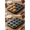 Çok Avantajlı Muffin Kalıbı 2’li Set | 12’li Muffin Kek Kalıbı + 100 Adet Renkli Muffin Kağıdı