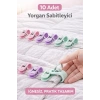 Yorgan Nevresim Sabitleme Çarşaf Perde Tül Sabitleyici Tutucu Organizer Klips Tutucu Aparat 10 Adet