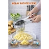 Paslanmaz Çelik Patates Ezici Püre Yapıcı Ezici Press Nar Limon Mevye Sıkacağı Büyük Hazneli