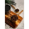 4lü Ahşap Saplı Metal Ölçü Kaşığı Seti Paslanmaz Gold Kaşığı Seti Ölçü Kabı