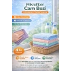 Mikrofiber Cam Bezi İz Bırakmaz Yüksek Emici Tüy Bırakmaz Parlak Temizlik | 4’lü Paket