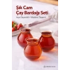 6lı Kulpsuz Keyfi Ala Çay Bardağı Seti | Borosilikat Cam Bardak Takımı Isıya Dayanıklı