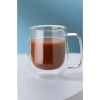 Çift Cidarlı 250 ML Borosilikat Bardak Çay Kahve Meşrubat Servis Sunum Bardağı 2 Adet