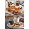 Çift Cidarlı Cam Kupa 350 Ml Ev Ofis Fincanı Çift Katlı Isı Yalıtıml Kulplu Cam Bardak