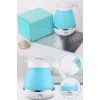 Katlanabilir Silikonlu Elektrikli Su Isıtıcısı Kamp Piknik Su Isıtıcı Taşınabilir Mini Kettle - Beyaz