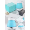 Mini Silikon Katlanabilir Kettle Kolay Kullanım Su Isıtıcı Taşınabilir Seyahat Piknik Demlik 600ml