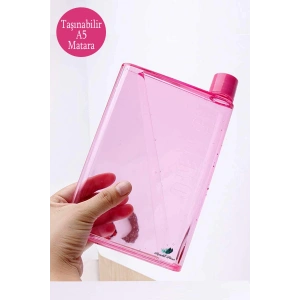 A5 Bottle Motivasyonel Su Matara Notebook Sporcu Suluk Su Matarası 350 ML