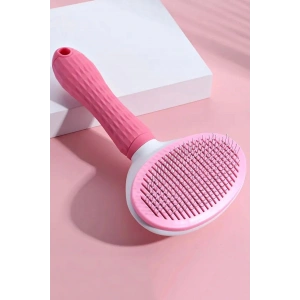 Otomatik Temizlenen Tuşlu Evcil Hayvan Fırçası Kedi Köpek Tüy Toplayıcı Tarak