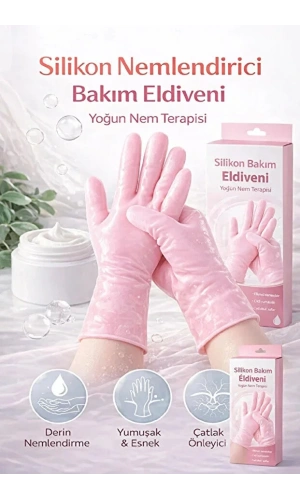 2’li Silikon El & Ayak Bakım Seti Nemlendirici Jel Eldiven ve Çorap Çatlak Önleyici Bakım Seti