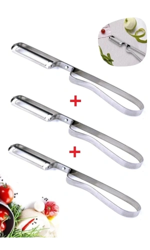 Metal Yan Soyacak Çelik Sebze Soyacak Çelik Paslanmaz