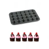 Muffin Kalıbı 24lü Fırın Mini Kek Browni Kekstra Kurabiye Kalıbı Cakecub Kapsülü Muffin Baking Pan