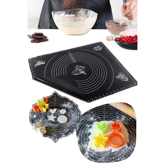 Premium Hamur Matı Açma Silikon Hamur Açma Pasta Fırın Hamur Matı