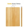 Bambu Metal Saplı Kesim Panosu Et Ekmek Sebze Meyve Kesim Tahtası 26 Cm X 36 Cm