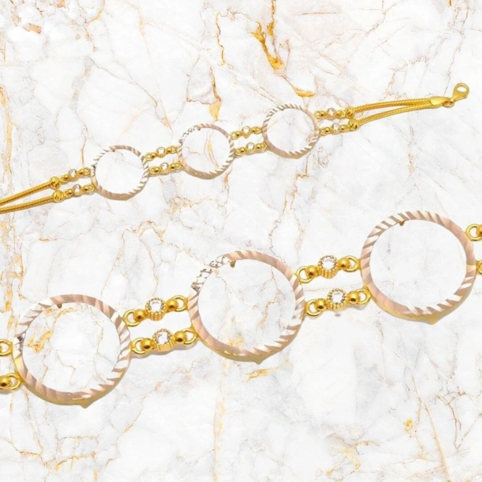 14 Ayar Altın 3 Çeyrekli Bileklik